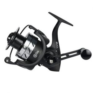 runcl spinning fishing reel grim i-4000 with cnc-machined spool, 10 precise stainless steel ball bearings, 1 roller bearing and anti-reverse lever