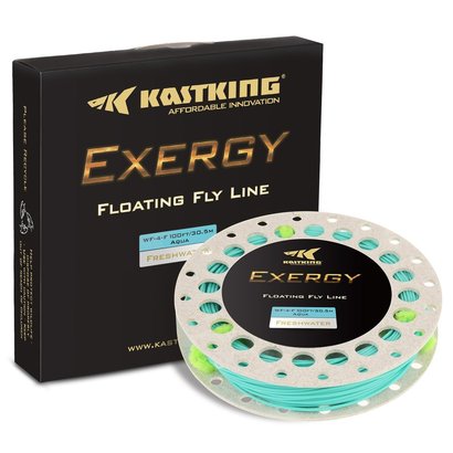 kastking exergy floating fly fishing lines with silky smooth kastkote surface and biodegradable biospool