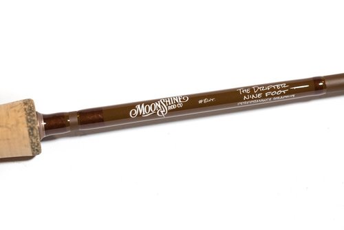 moonshine rod co. the drifter series fly fishing rod (gloss, 8wt 9' 4-pieces)