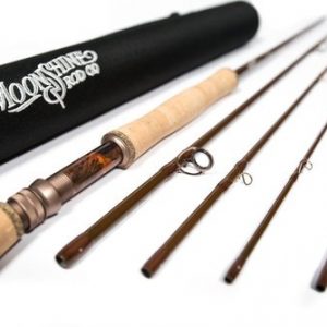 moonshine rod co. the drifter series fly fishing rod (gloss, 8wt 9' 4-pieces)