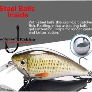 Codaicen square bill crankbait for bass fishing and fishing tackle box