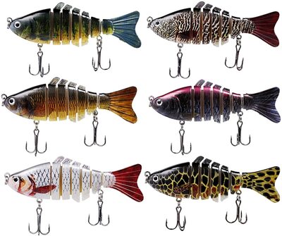 Fishing Topwater Lure with 3D holographic eyes