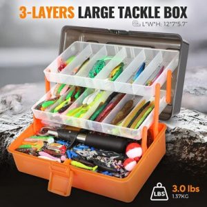 PLUSINNO 3-Layer Tackle Box